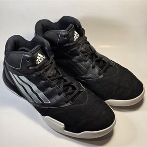 Adidas Men's 11 Performance Team Feather 2012 Black Basketball Shoes Sneakers